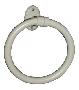 ACCESORIO TOALLERO ARO PEQUEÑO 16 CM LATÓN BLANCO