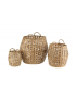 SET DE 3 CESTAS BAMBU NATURAL